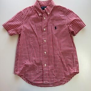 Ralph Lauren Kids Red Checkered Button Down Shirt